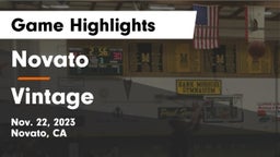 Novato  vs Vintage  Game Highlights - Nov. 22, 2023