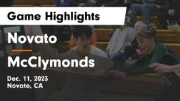 Novato  vs McClymonds Game Highlights - Dec. 11, 2023