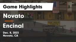 Novato  vs Encinal Game Highlights - Dec. 8, 2023
