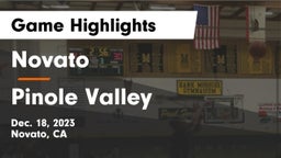 Novato  vs Pinole Valley  Game Highlights - Dec. 18, 2023