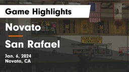 Novato  vs San Rafael  Game Highlights - Jan. 6, 2024