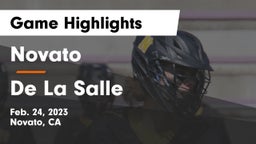 Novato  vs De La Salle  Game Highlights - Feb. 24, 2023