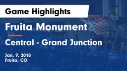 Fruita Monument  vs Central - Grand Junction  Game Highlights - Jan. 9, 2018