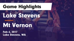 Lake Stevens  vs Mt Vernon  Game Highlights - Feb 6, 2017