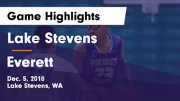 Lake Stevens  vs Everett Game Highlights - Dec. 5, 2018