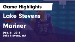 Lake Stevens  vs Mariner  Game Highlights - Dec. 21, 2018