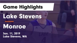 Lake Stevens  vs Monroe  Game Highlights - Jan. 11, 2019
