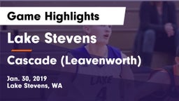 Lake Stevens  vs Cascade  (Leavenworth) Game Highlights - Jan. 30, 2019