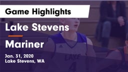 Lake Stevens  vs Mariner  Game Highlights - Jan. 31, 2020