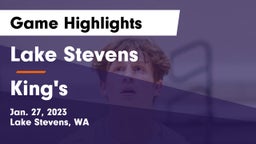 Lake Stevens  vs King's  Game Highlights - Jan. 27, 2023