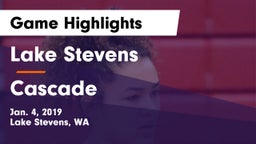 Lake Stevens  vs Cascade  Game Highlights - Jan. 4, 2019