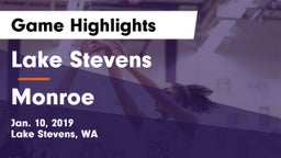 Lake Stevens  vs Monroe  Game Highlights - Jan. 10, 2019