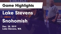 Lake Stevens  vs Snohomish  Game Highlights - Dec. 28, 2019