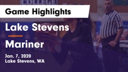 Lake Stevens  vs Mariner  Game Highlights - Jan. 7, 2020