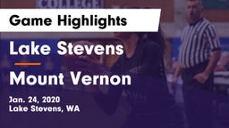 Lake Stevens  vs Mount Vernon  Game Highlights - Jan. 24, 2020