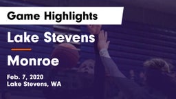 Lake Stevens  vs Monroe  Game Highlights - Feb. 7, 2020
