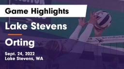 Lake Stevens  vs Orting Game Highlights - Sept. 24, 2022