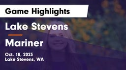 Lake Stevens  vs Mariner Game Highlights - Oct. 18, 2023