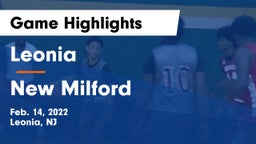 Leonia  vs New Milford  Game Highlights - Feb. 14, 2022