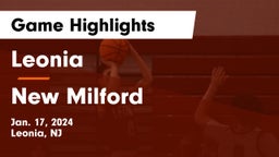 Leonia  vs New Milford  Game Highlights - Jan. 17, 2024