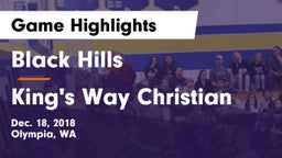 Black Hills  vs King's Way Christian Game Highlights - Dec. 18, 2018