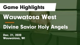 Wauwatosa West  vs Divine Savior Holy Angels Game Highlights - Dec. 21, 2020