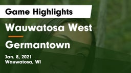 Wauwatosa West  vs Germantown  Game Highlights - Jan. 8, 2021