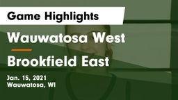 Wauwatosa West  vs Brookfield East  Game Highlights - Jan. 15, 2021