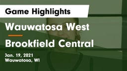 Wauwatosa West  vs Brookfield Central  Game Highlights - Jan. 19, 2021