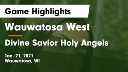 Wauwatosa West  vs Divine Savior Holy Angels Game Highlights - Jan. 21, 2021