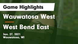Wauwatosa West  vs West Bend East  Game Highlights - Jan. 27, 2021