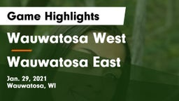 Wauwatosa West  vs Wauwatosa East  Game Highlights - Jan. 29, 2021