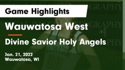 Wauwatosa West  vs Divine Savior Holy Angels Game Highlights - Jan. 21, 2022