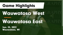 Wauwatosa West  vs Wauwatosa East  Game Highlights - Jan. 25, 2022