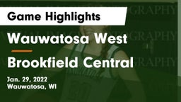 Wauwatosa West  vs Brookfield Central  Game Highlights - Jan. 29, 2022