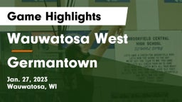 Wauwatosa West  vs Germantown  Game Highlights - Jan. 27, 2023