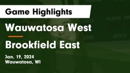 Wauwatosa West  vs Brookfield East  Game Highlights - Jan. 19, 2024