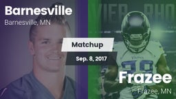 Matchup: Barnesville High vs. Frazee  2017