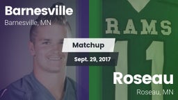 Matchup: Barnesville High vs. Roseau  2017