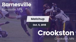 Matchup: Barnesville High vs. Crookston  2018