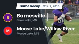 Recap: Barnesville  vs. Moose Lake/Willow River  2018