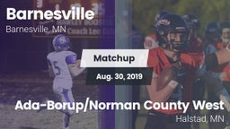 Matchup: Barnesville High vs. Ada-Borup/Norman County West 2019