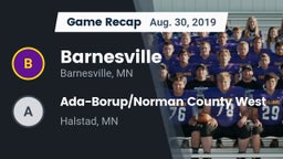 Recap: Barnesville  vs. Ada-Borup/Norman County West 2019