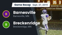 Recap: Barnesville  vs. Breckenridge  2019