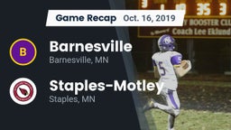 Recap: Barnesville  vs. Staples-Motley  2019