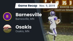 Recap: Barnesville  vs. Osakis  2019