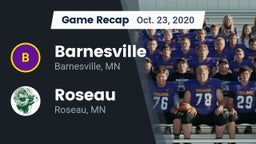 Recap: Barnesville  vs. Roseau  2020