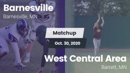 Matchup: Barnesville High vs. West Central Area 2020