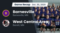 Recap: Barnesville  vs. West Central Area 2020