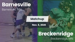 Matchup: Barnesville High vs. Breckenridge  2020